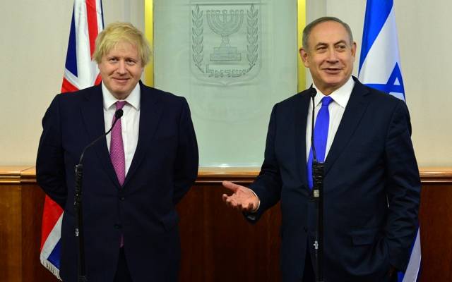 PM Netanyahu and UK Foreign Secy. Boris Johnson