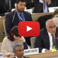 Palestinian UNHRC representative calls to stifle pro-Israel speech