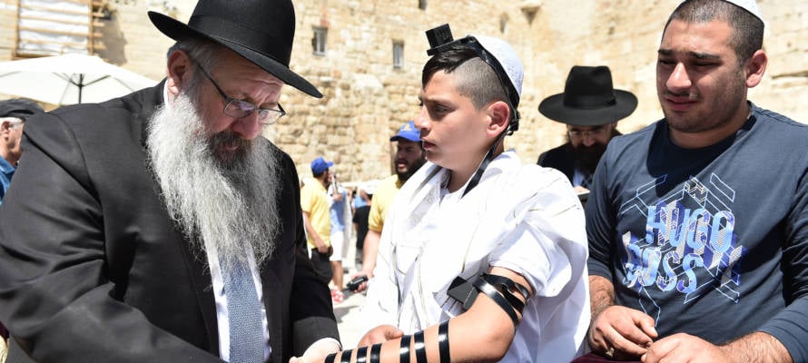 Bar Mitzvah for orphaned boys in Jerusalem