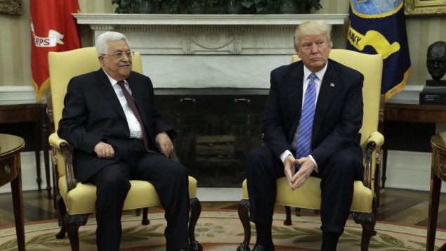 abbas and trump at white house