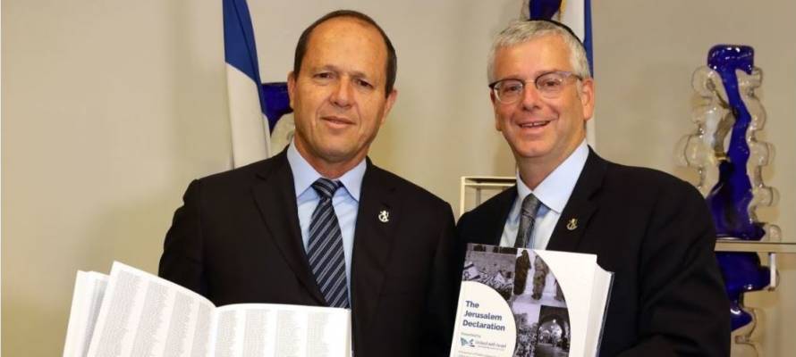 Michael Gerbitz and Nir Barkat