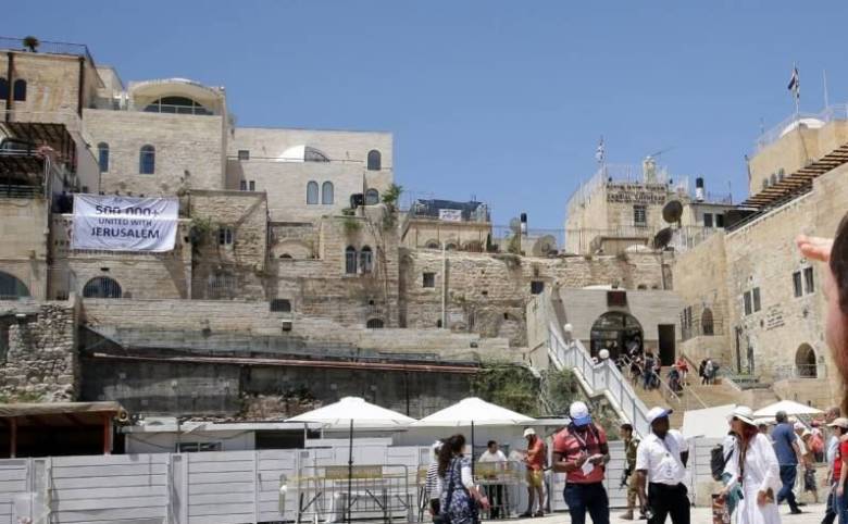 Jerusalem Declaration banner in Old City
