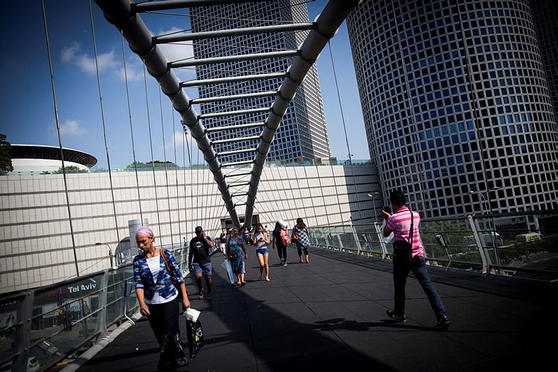 Azrieli towers in Tel Aviv