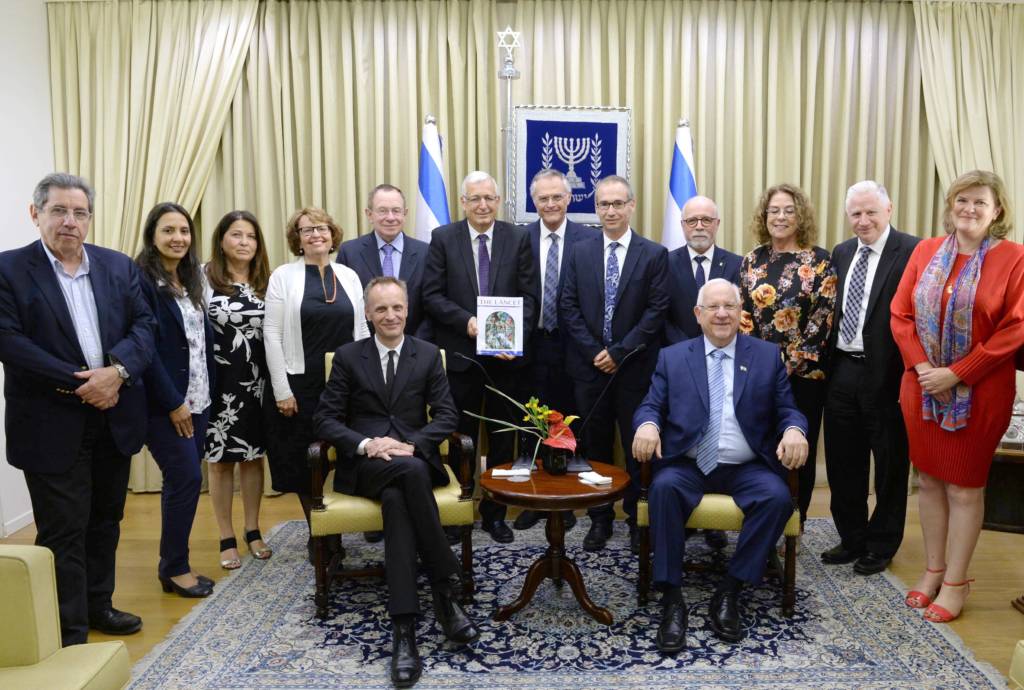 Pres. Rivlin receives special edition of The Lancet