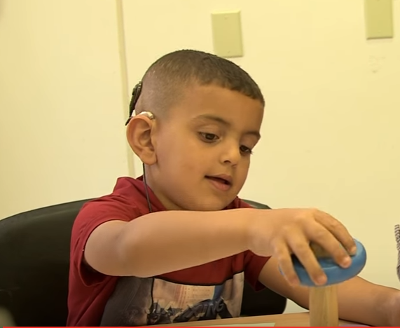 Deaf Palestinian child treated at Israeli hospital