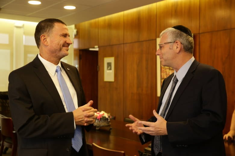 Israeli Knesset Speaker Yuli Edelstein and UWI Founder Michael Gerbitz