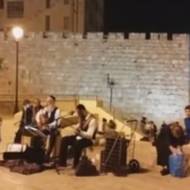 Song and prayer at the Western Wall