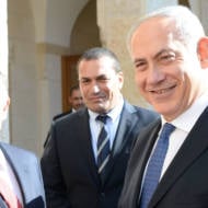 Israeli Prime Minister Benjamin Netanyahu meets with Jordan's King Abdullah II (Kobi Gideon/GPO/FLASH90)