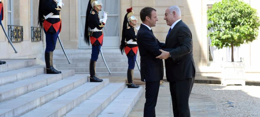 netanyahu macron