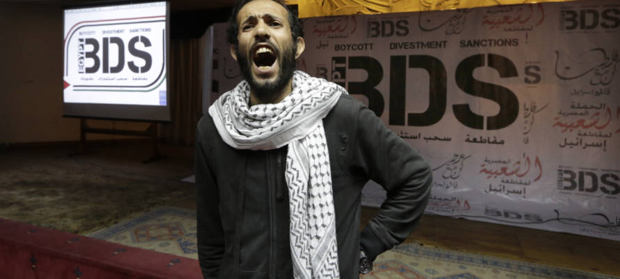 BDS supporter (illustrative) (AP/Amr Nabil, File)