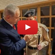 Binyamin Netanyahu and Daniel Defur