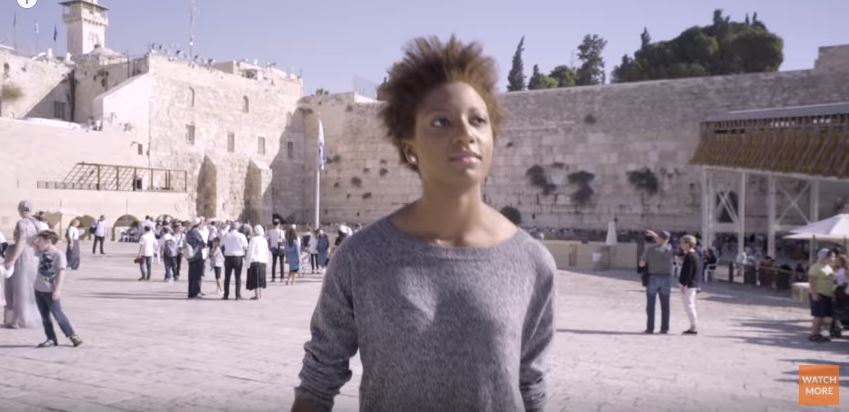 Chloe Valdary in Jerusalem