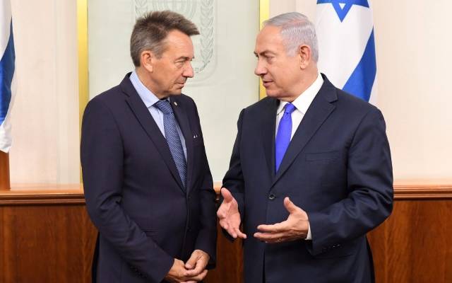 PM Netanyahu and ICRC President Peter Maurer
