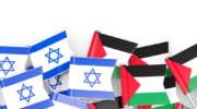 israeli palestinian flags