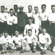 Mandatory Palestine soccer team during its tour in Egypt