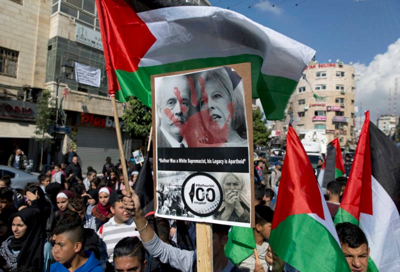 Palestinians Balfour Anniversary