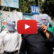 Palestinians UNRWA demonstrate