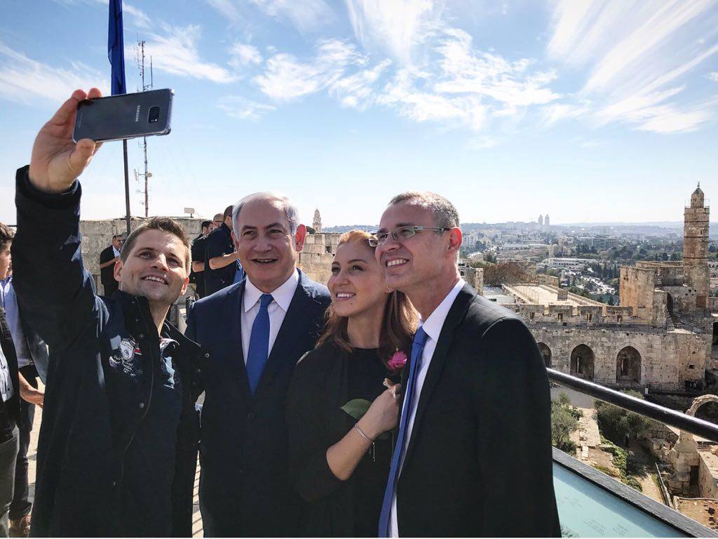 Netanyahu Levin 3-millionth tourist