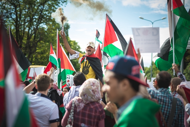 Anti-Israel demonstrators