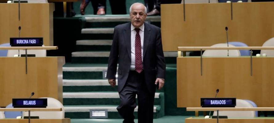 Palestinian UN envoy Riyad Mansour