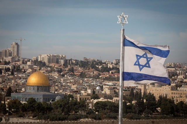 Israeli flag Temple Mount