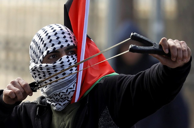 rock-throwing Palestinian terrorist