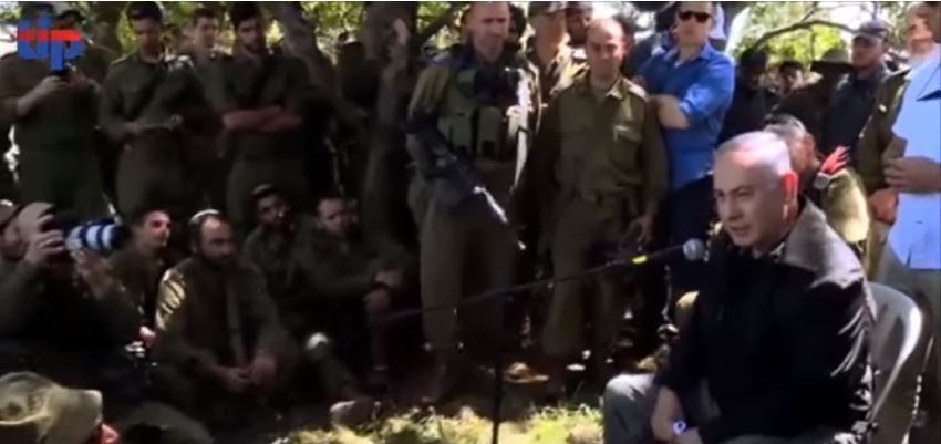 Netanyahu visits IDF troops