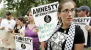 An Amnesty International demonstration. (AP Photo/Manuel Balce Ceneta)