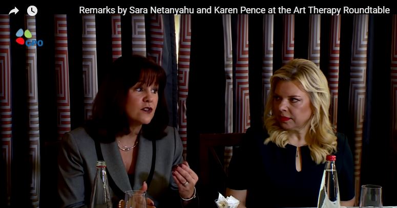 Karen Pence and Sara Netanyahu