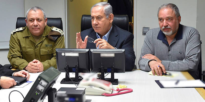 Eisenkot, Liberman, Netanyahu