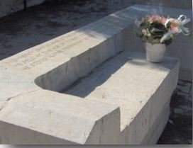Memorial for Avraham Kirschenbaum in Yemin Moshe, Jerusalem