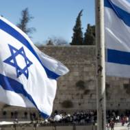 Kotel Israel flag