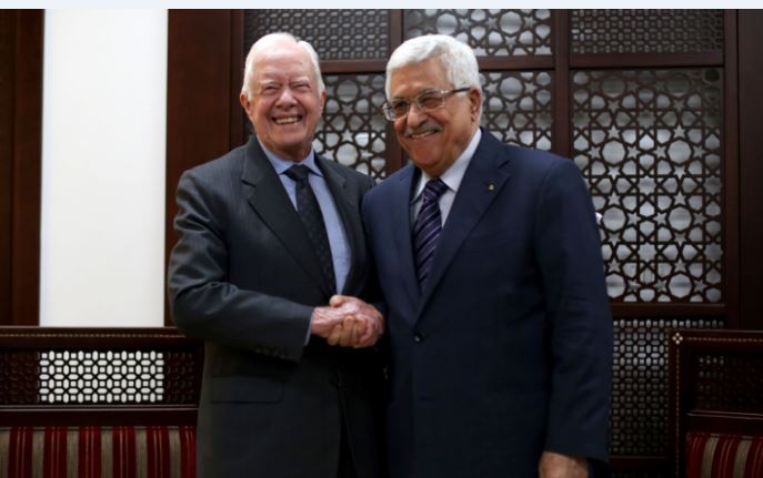 Jimmy Carter and Mahmoud Abbas