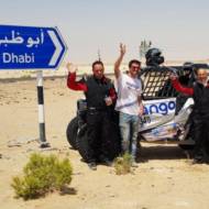 Israeli racing team at the Abu Dhabi Desert Challenge