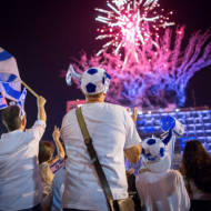 Fireworks on Israel's 70th Independence Day