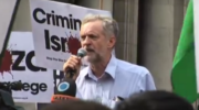 Jeremy Corbyn at an anti-Israel rally. (YouTube)