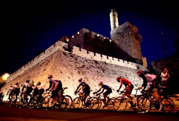 Cyclists in Jerusalem