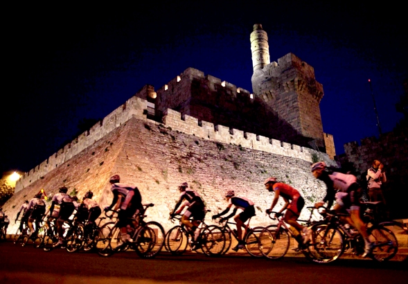 Cyclists in Jerusalem