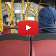 Arab woman Bus