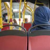 Arab woman Bus
