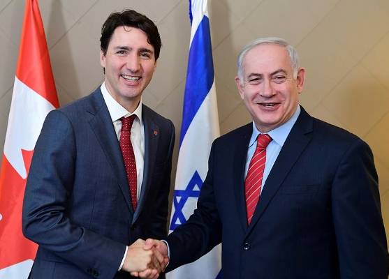 PM Netanyahu with Canadian Prime Minister Justin Trudeau