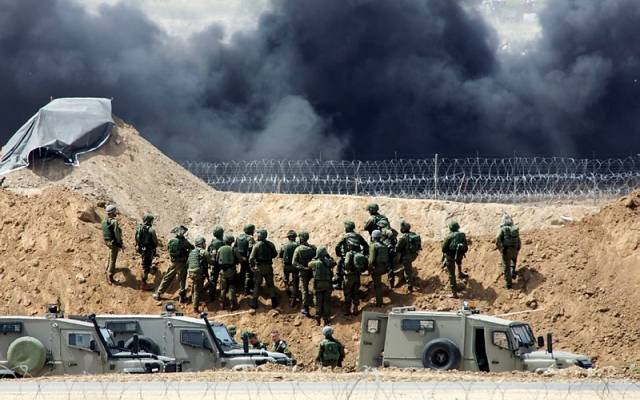IDF forces face Palestinian rioters on the Gaza border