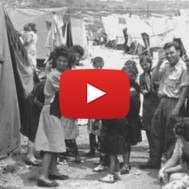 Jewish refugees from Arab lands in a transit camp in Israel in the early years of the state. (Wikipedia)