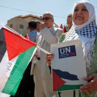 Mother of 5 Palestinian terrorists, Latifa Abu Hmeid. (AP Photo/Majdi Mohammed)