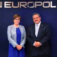 Israel’s National Police Commissioner, Inspector General Roni Alsheich and the European Union Agency for Law Enforcement Cooperation's (Europol) Executive Director, Catherine De Bolle