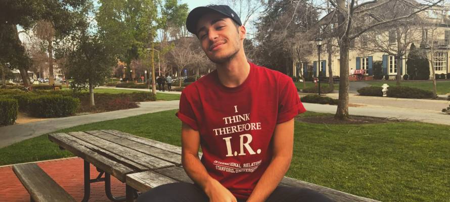 Stanford University student Hamzeh Daoud, who physically threatened Zionists. (Facebook)