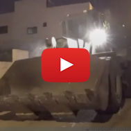 IDF soldiers raze the home of a Palestinian terrorist in the village of Kobar. (Screenshot)