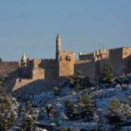 Walls of the Old City. (Yonatan Sindel/Flash90)