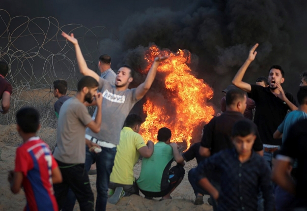 Palestinians riot on Israel's border
