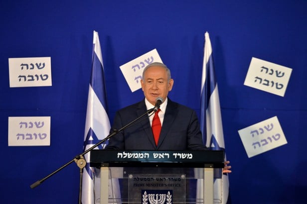 PM Netanyahu at PMO Rosh Hashanah Toast